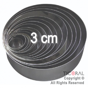 CORTANTE REDONDO ACERO INOXIDABLE N.3 (H) x 1